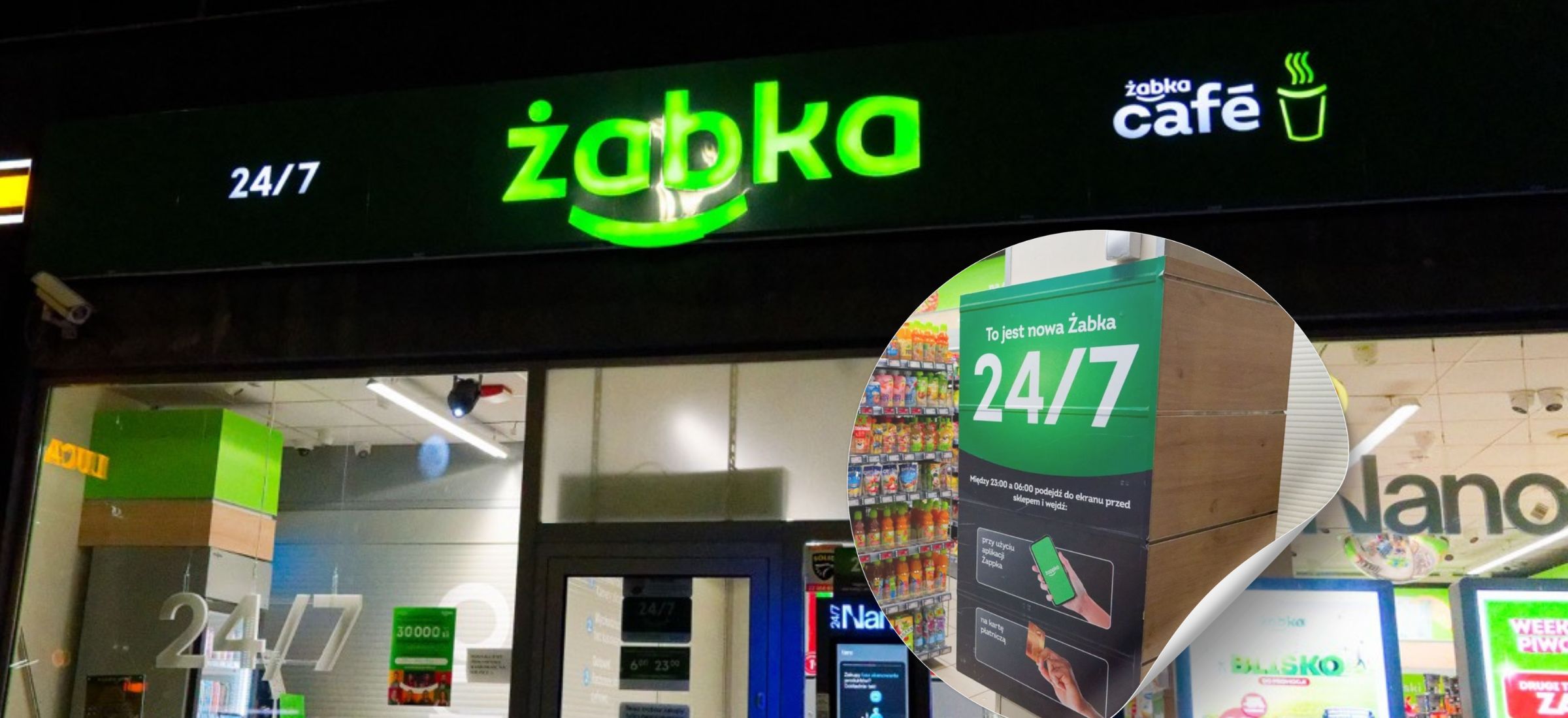 Żabka 24/7 to Żabka otwarta cały czas. Jak działa w święta i po 23:00?