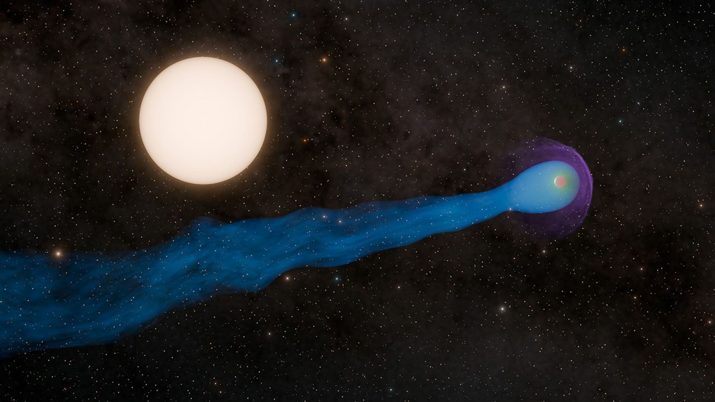 WASP-69 b nie ma pierścieni, ale ma ogon. Ta planeta zadziwia naukowców