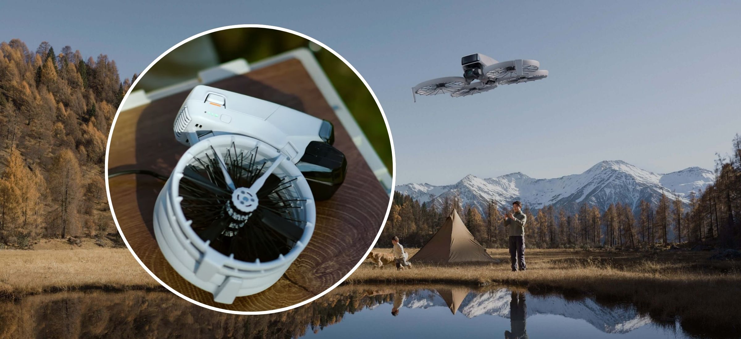 DJI Flip jest mały, tani i nagrywa w 4K/60 kl./s. Wygląda jak rower, ale to dron