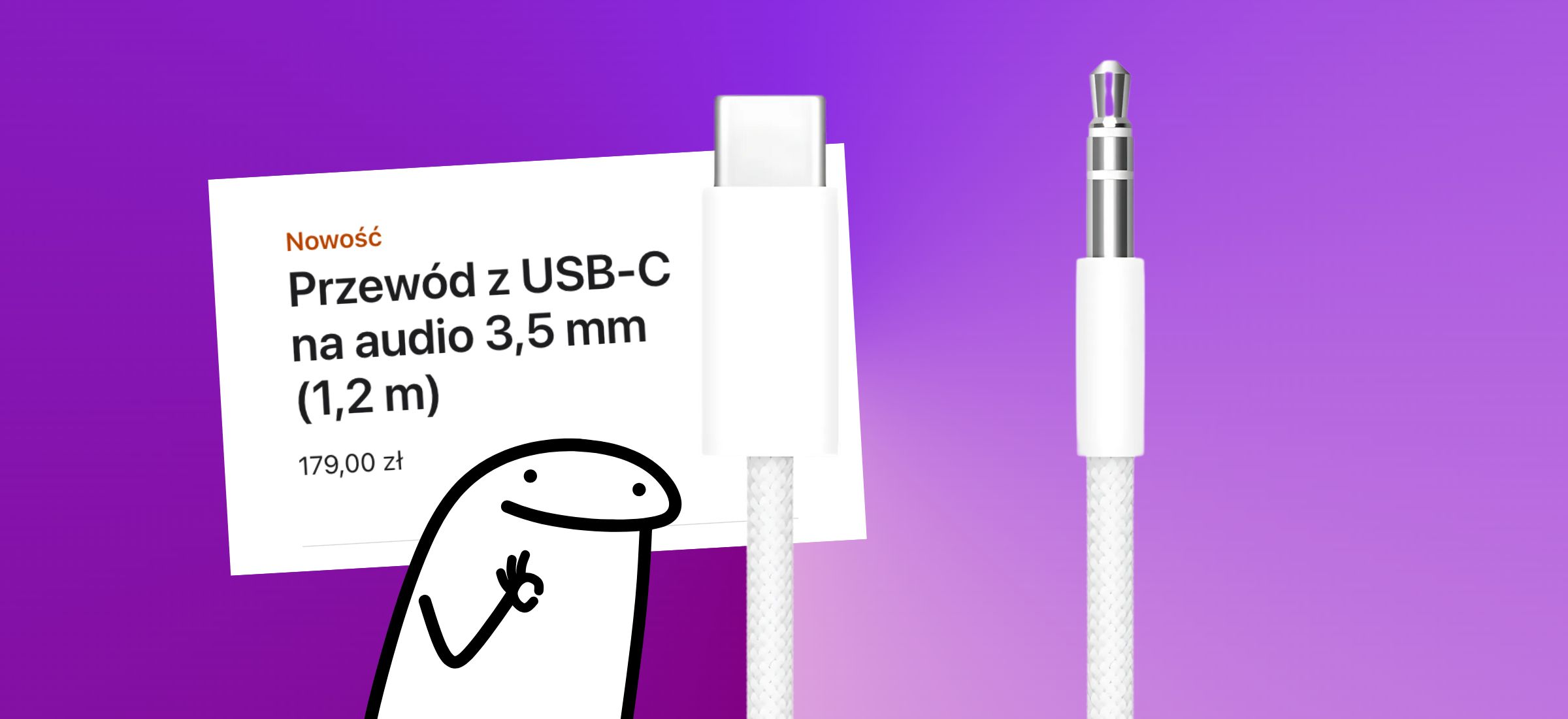Apple sprzedaje nowy kabelek. Drogo, tanio? Jak na Apple'a - prawie za darmo