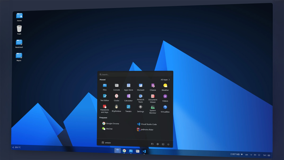 AduinOS Linux jak Windows