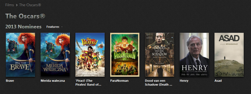 Oscarowa bieda na iTunes