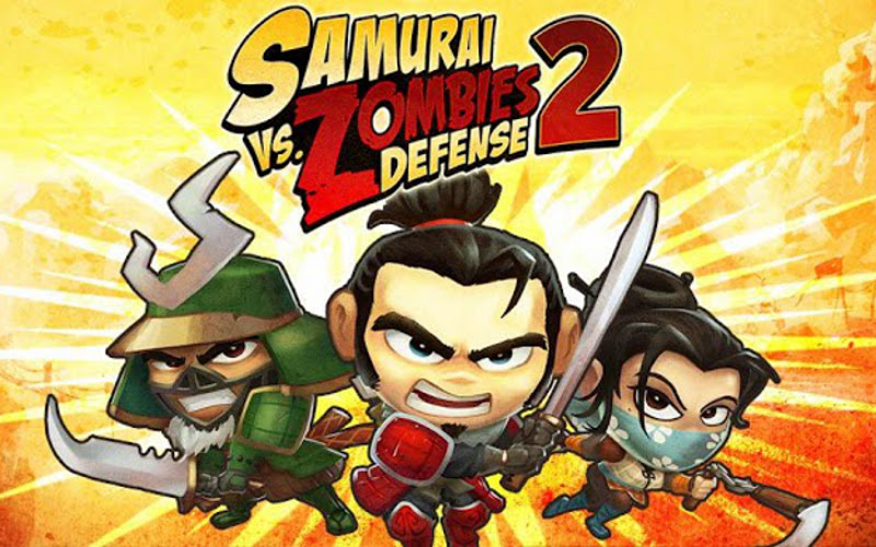 Samurai zombies. Самурай против зомби. Игры на двоих против зомби. Samurai vs Zombies Defense. Samurai Zombie mobile game.