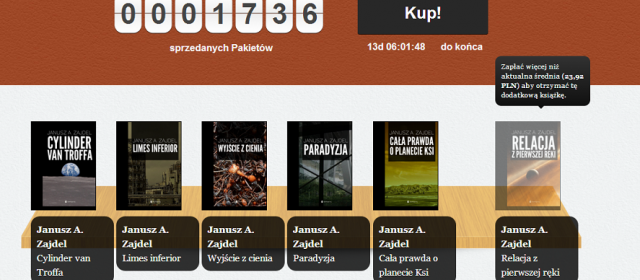 BookRage – książki Janusza A. Zajdla za tyle, ile chcesz
