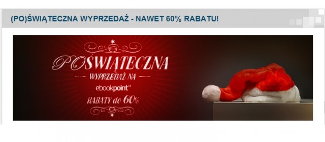 „Poświąteczna wyprzedaż” w Ebookpoint.pl