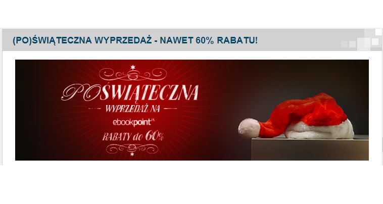 &#8222;Poświąteczna wyprzedaż&#8221; w Ebookpoint.pl