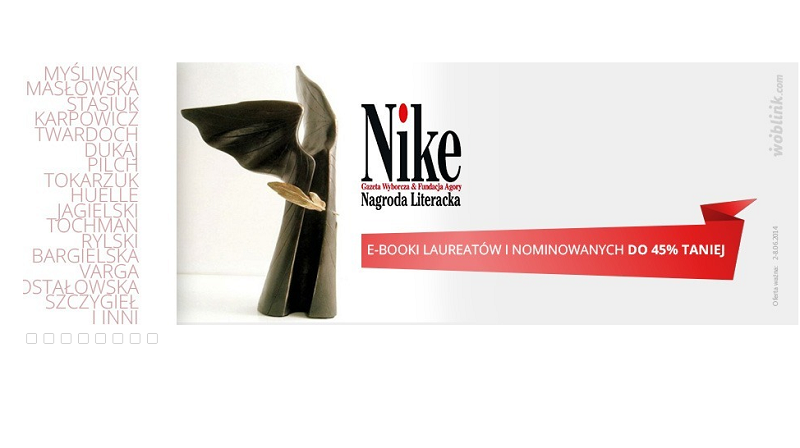 E-booki od laureatów Nagrody Nike tańsze prawie o połowę