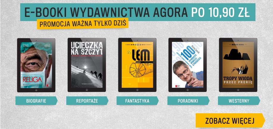 Świetna promocja od Publio! Książki wydawnictwa Agora tylko dziś kupisz nawet 85% taniej