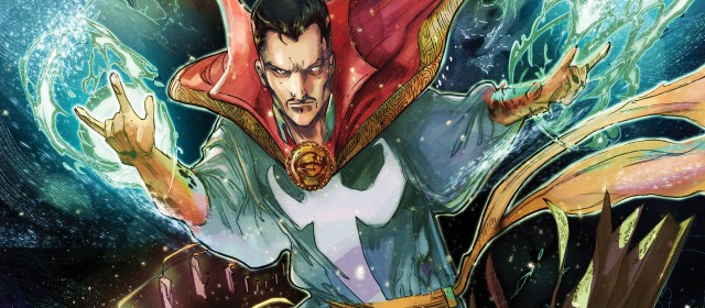 Benedict Cumberbatch jako Doctor Strange na zdjęciu