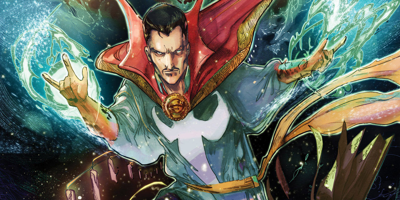 Benedict Cumberbatch jako Doctor Strange na zdjęciu