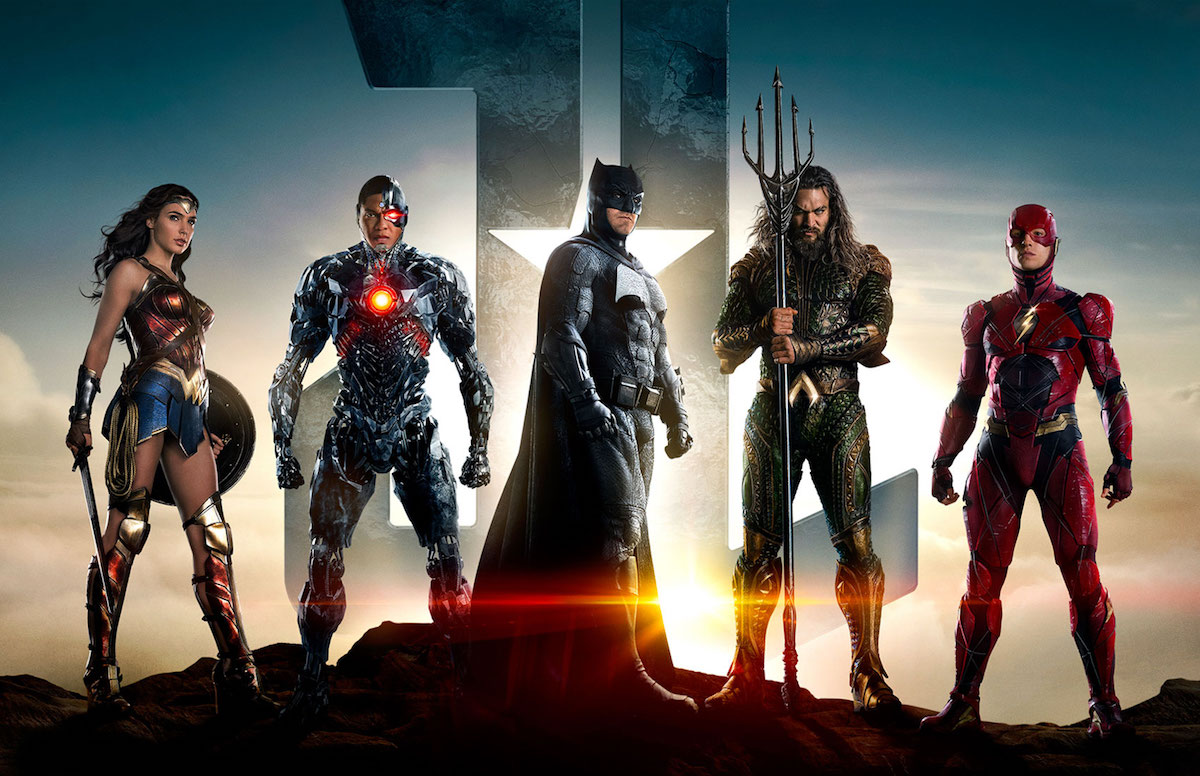 grafika promująca film Liga Sprawiedliwości 2017 - justice league vr