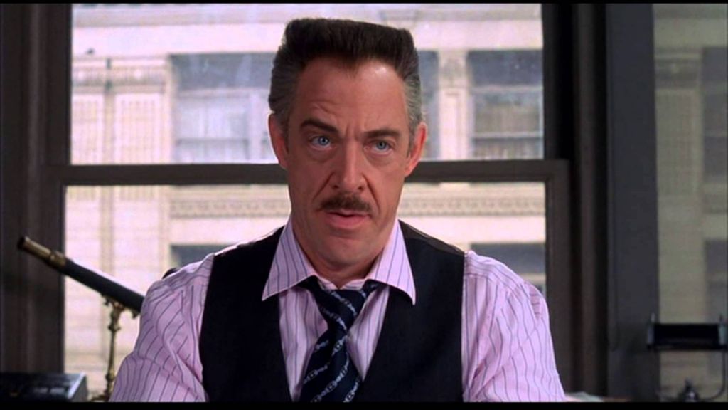 J. K. Simmons jako J. Jonah Jameson w filmie Spider Man