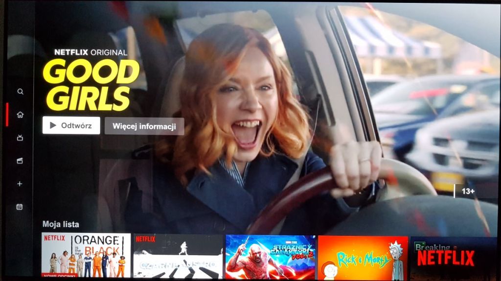 netflix nowy interfejs tv polska 