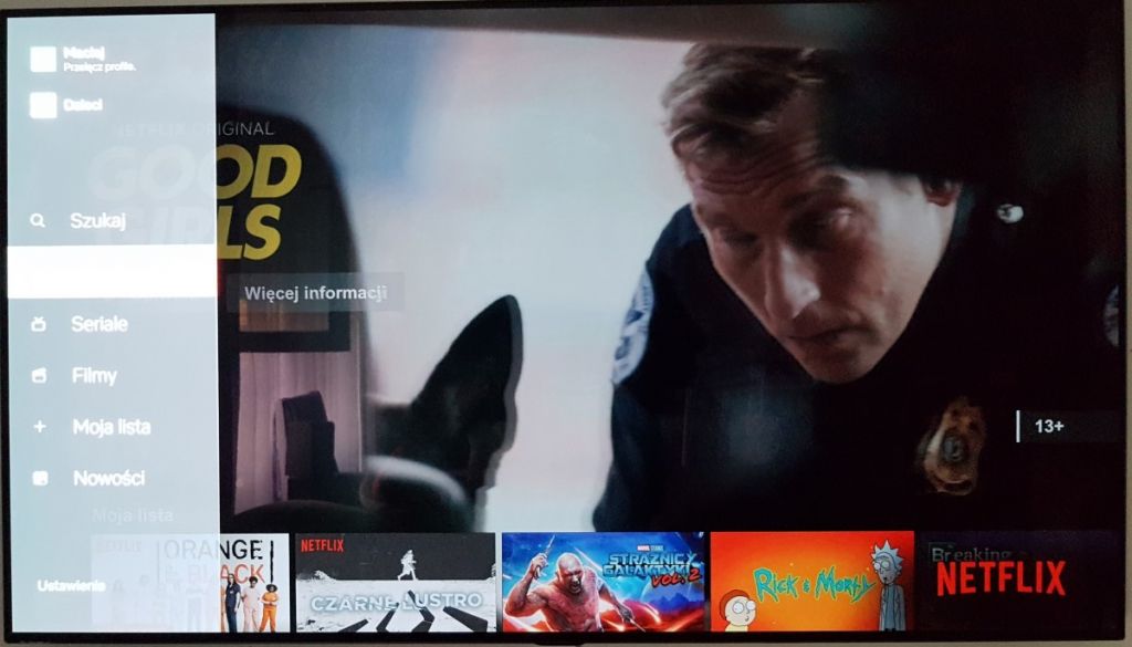 netflix nowy interfejs tv polska 