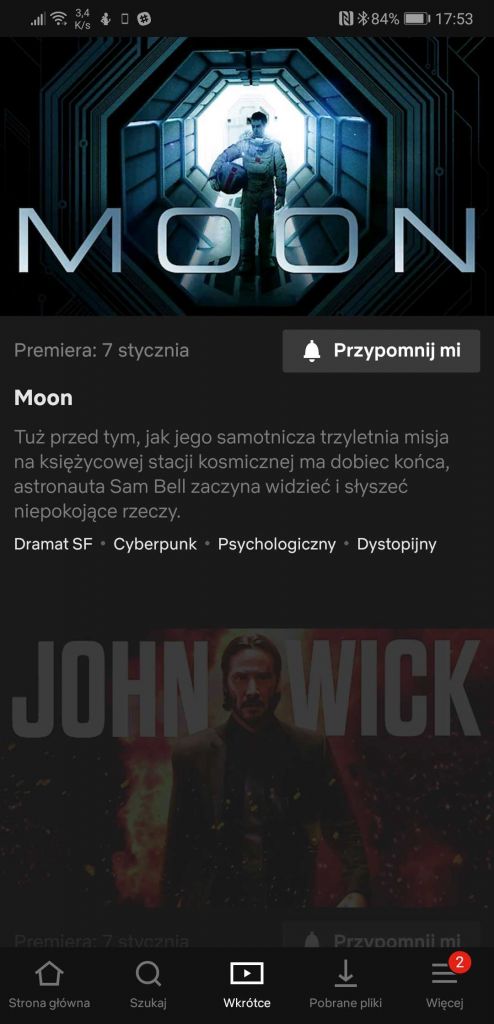 netflix przypomnij mi aplikacja 