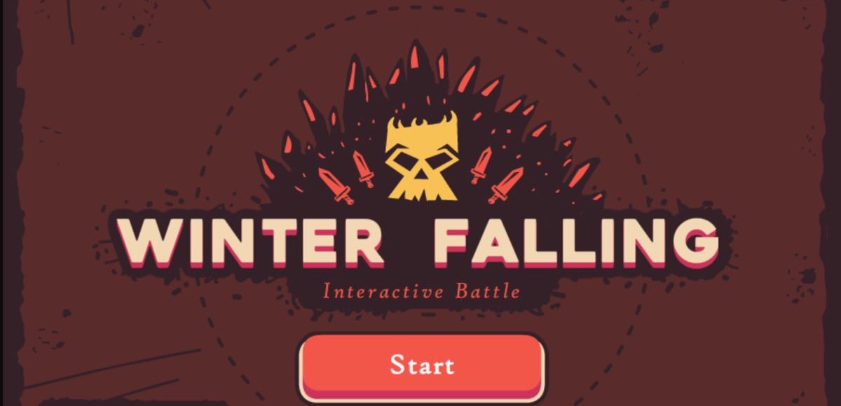 Winterfell Falling - ekran startowy