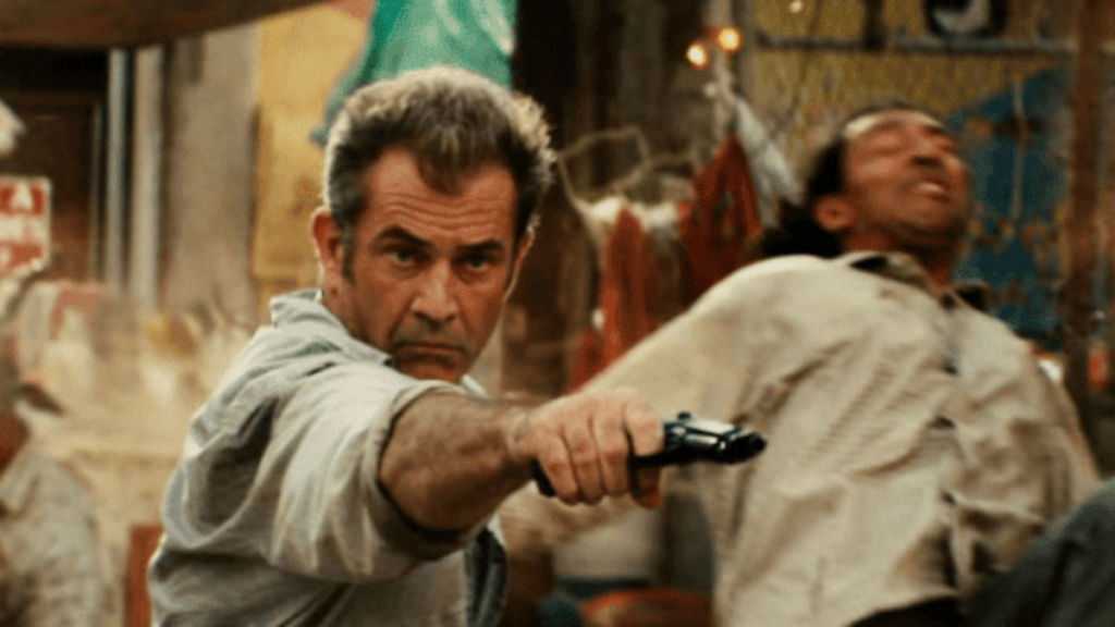 Mel Gibson w filmie Dorwać Gringo