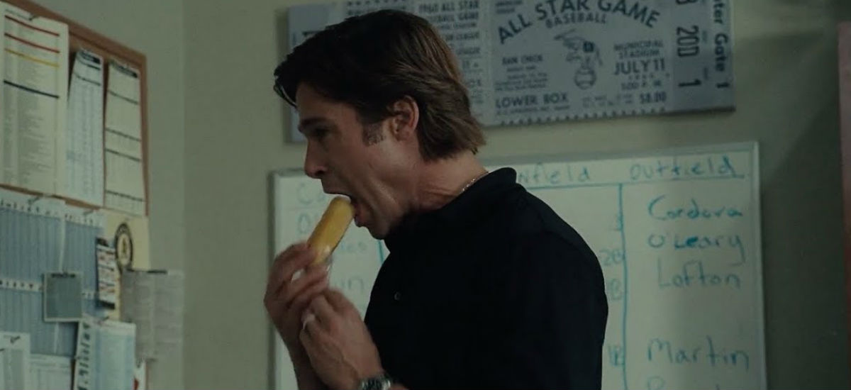 brad pitt jedzenie moneyball