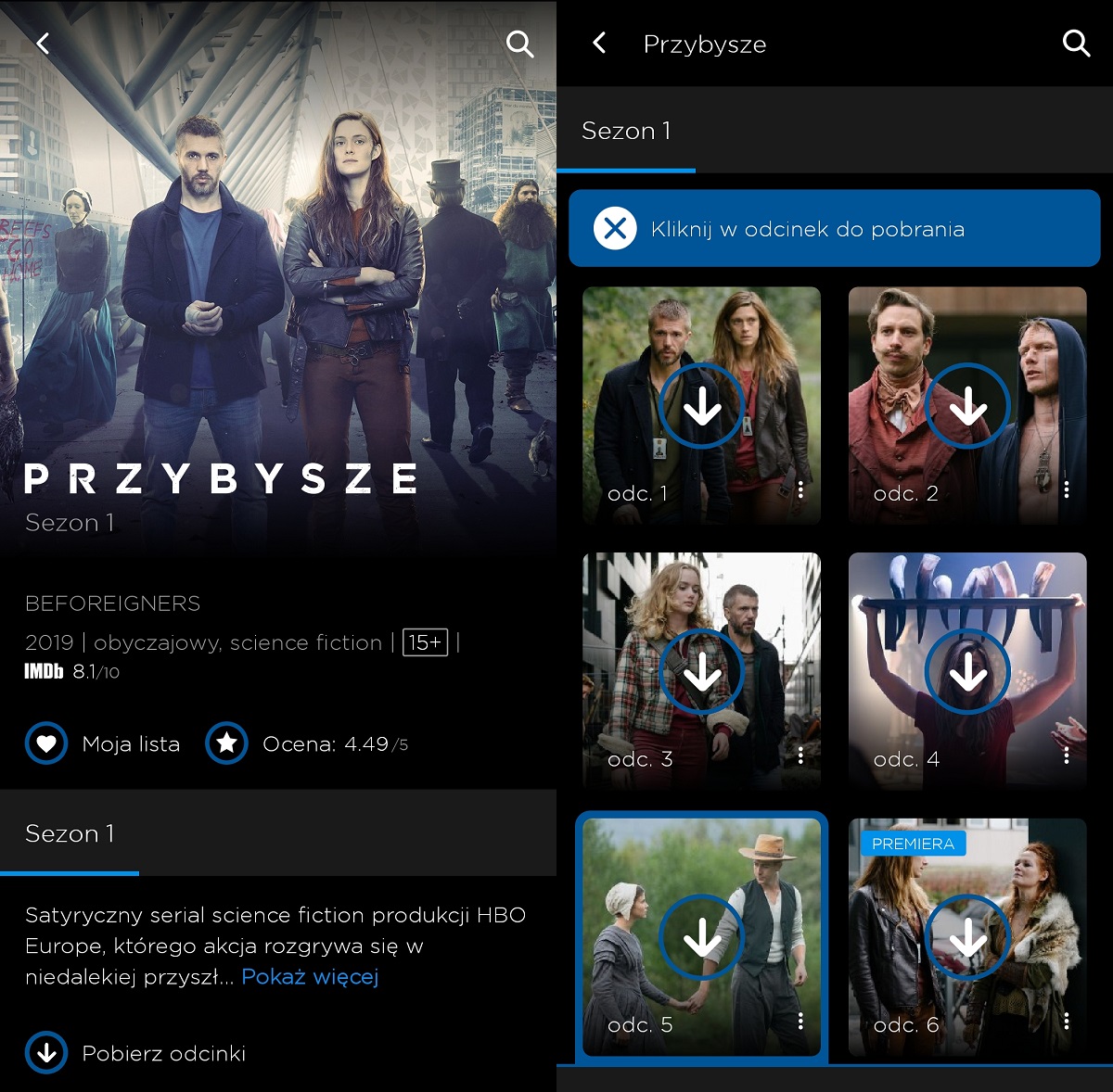hbo go tryb offline