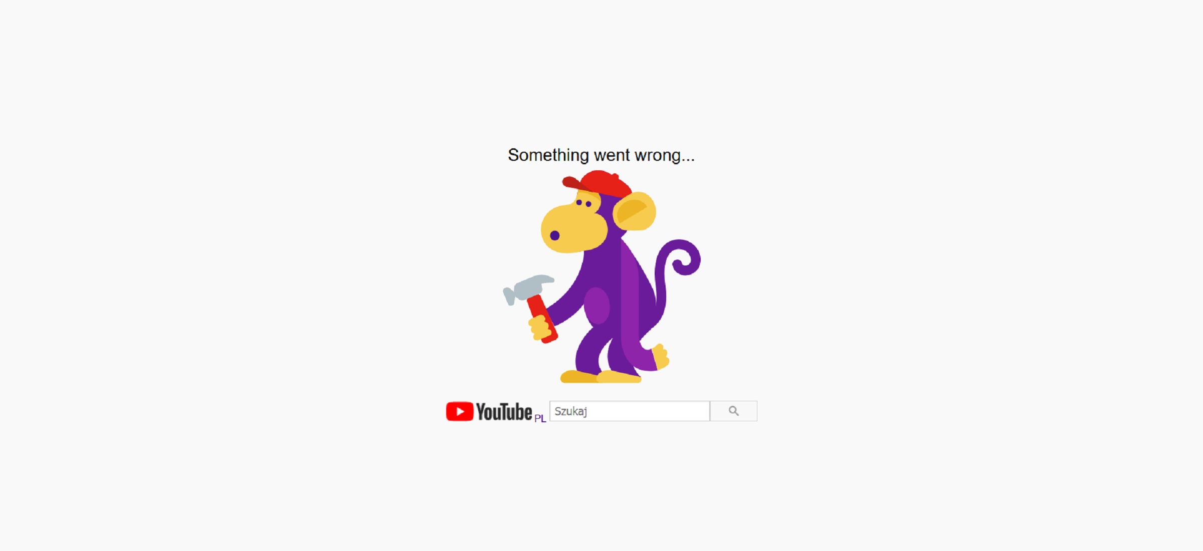 youtube awaria