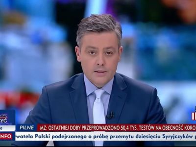 Michał Cholewiński w programie TVP Info