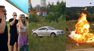 ekipa auto wybuch prank prokuratura