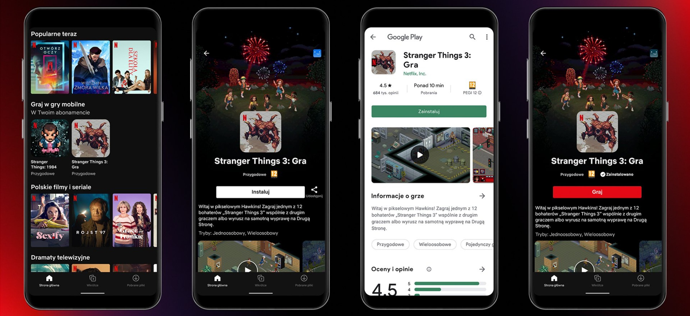 stranger things gra mobilna netflix android