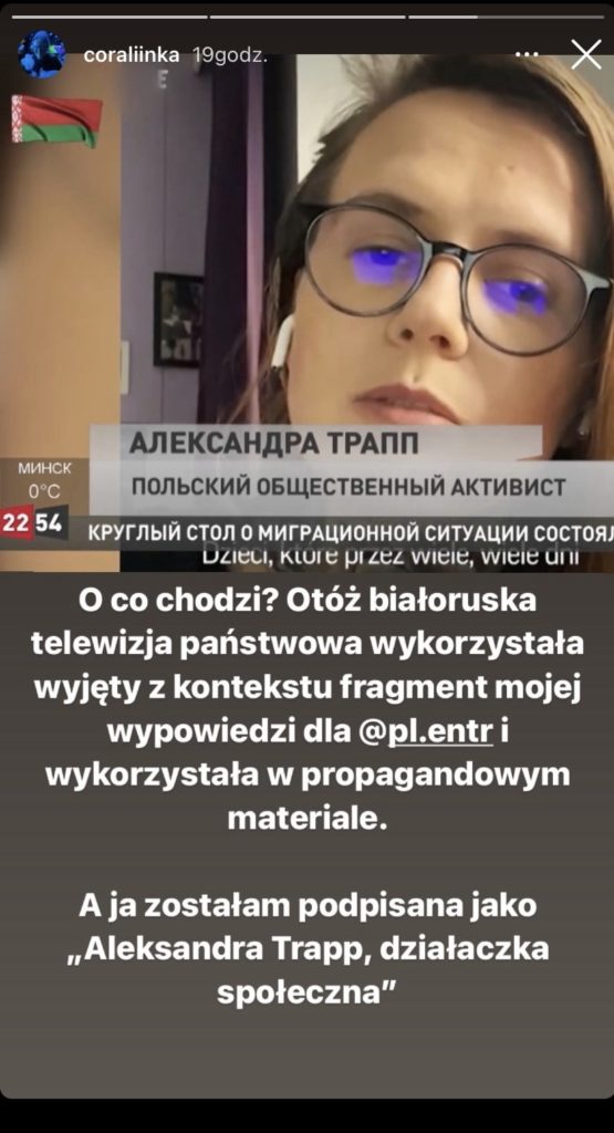 granica białoruś manipulacja dziennikarka polska class="wp-image-1832632"