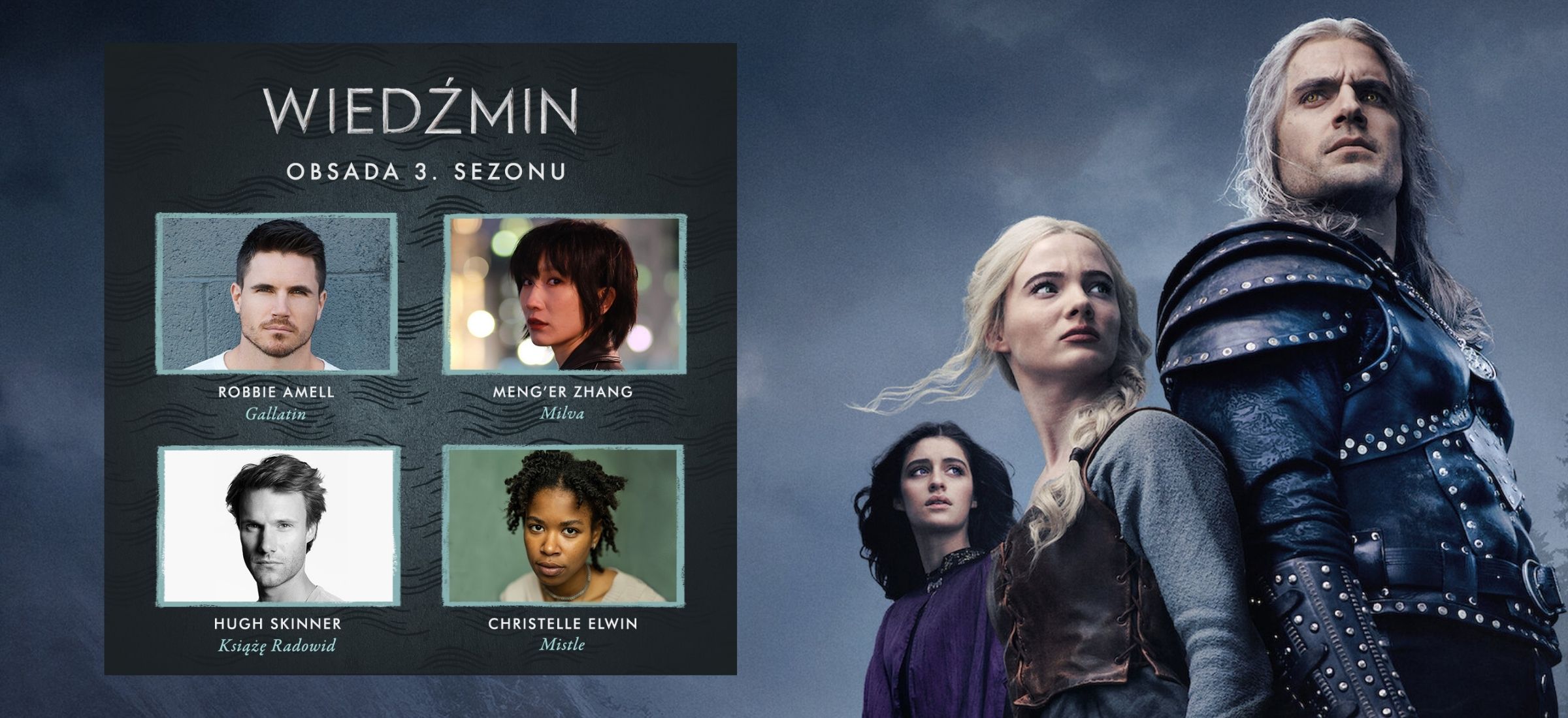 wiedźmin 3 sezon obsada kolor skóry zmiany lauren hissrich netflix