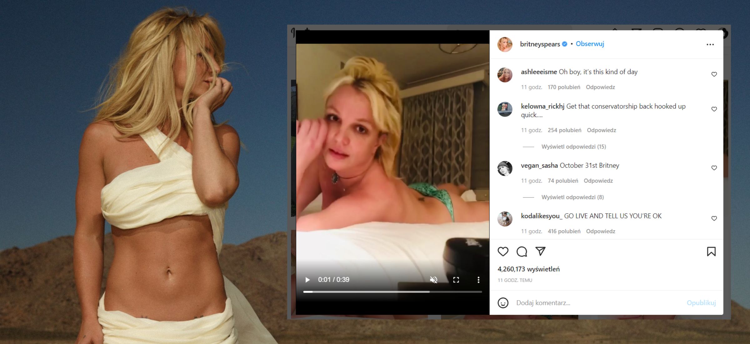 Britney Spears pozuje nago. Fani kłócą się o nowe zdjęcia