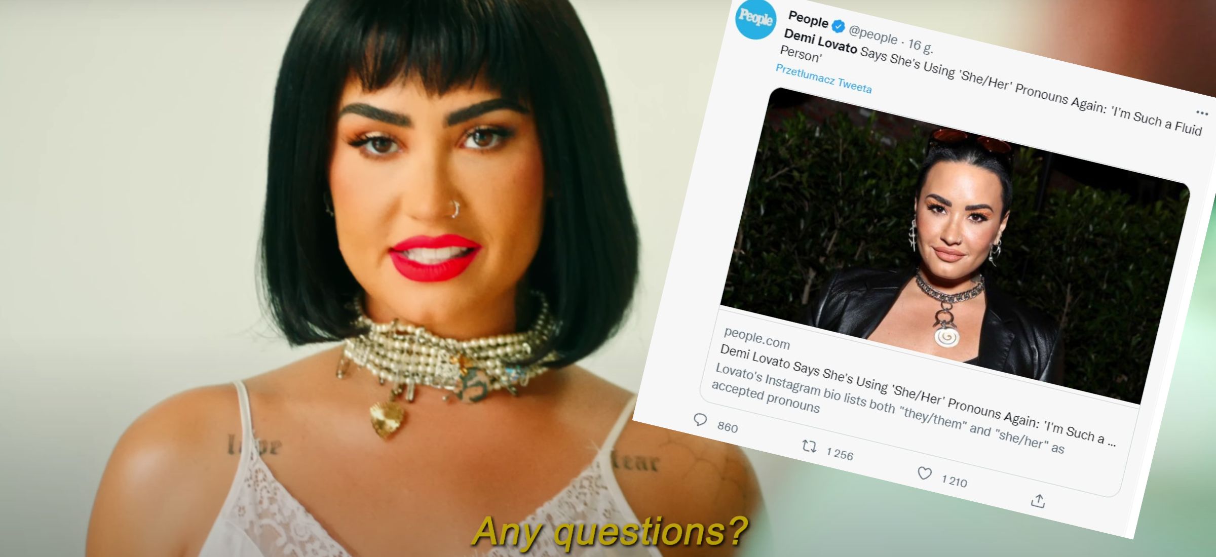 demi lovato 2022 zaimki niebinarność