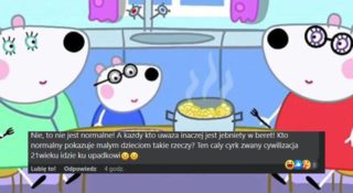 świnka peppa dwie mamy lgbt prawica komentarze