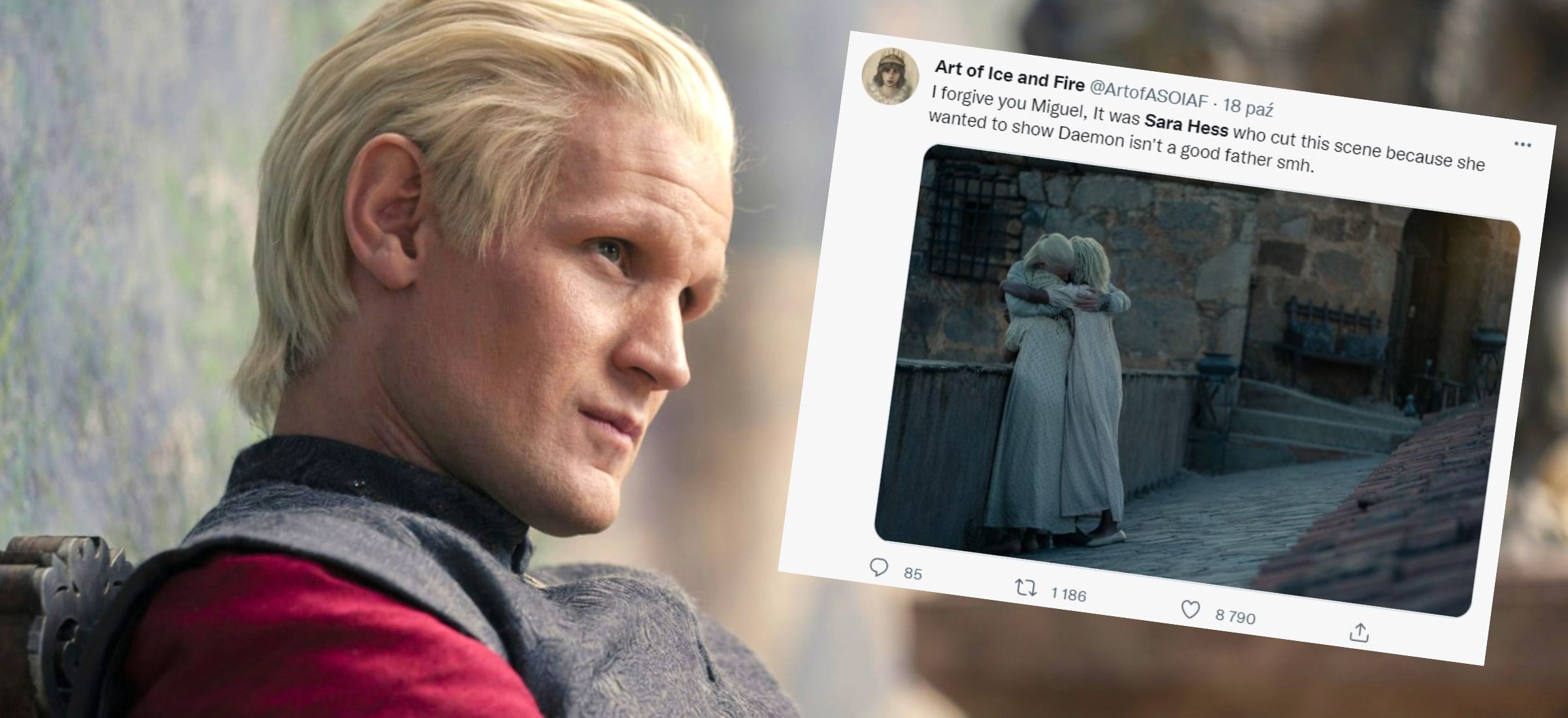 ród smoka daemon targaryen matt smith scenarzystka sara hess