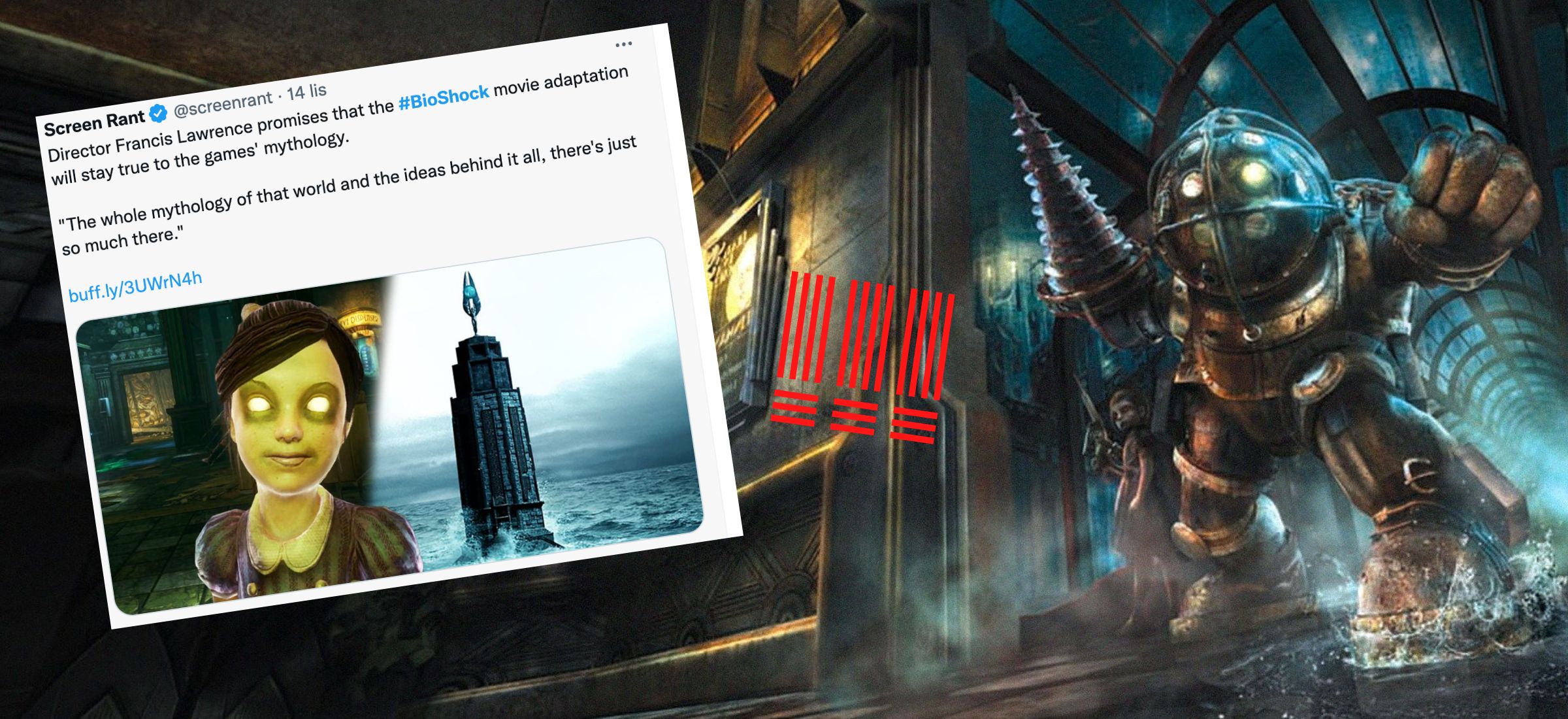 bioshock adaptacja netflix film reżyser gra remastered infinite