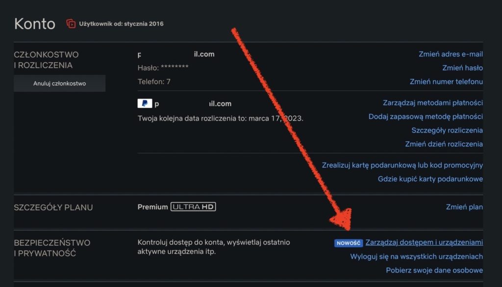 netflix ustawienia zarzadzaj dostepem i urzadzeniami 4 