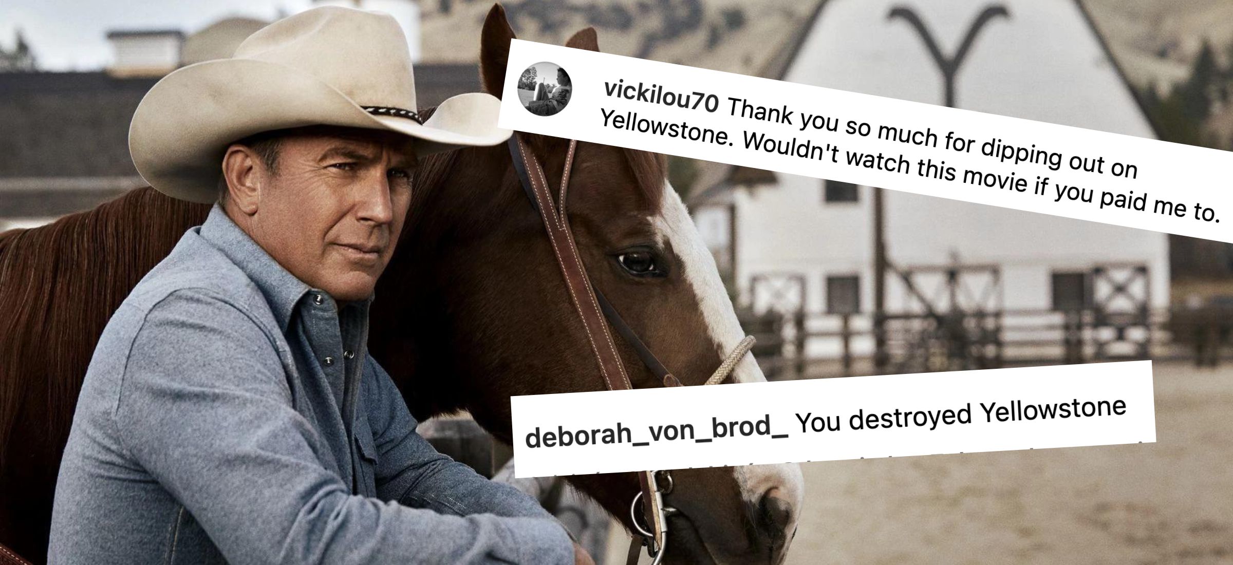 kevin costner yellowstone serial fani krytyka instagram horizon