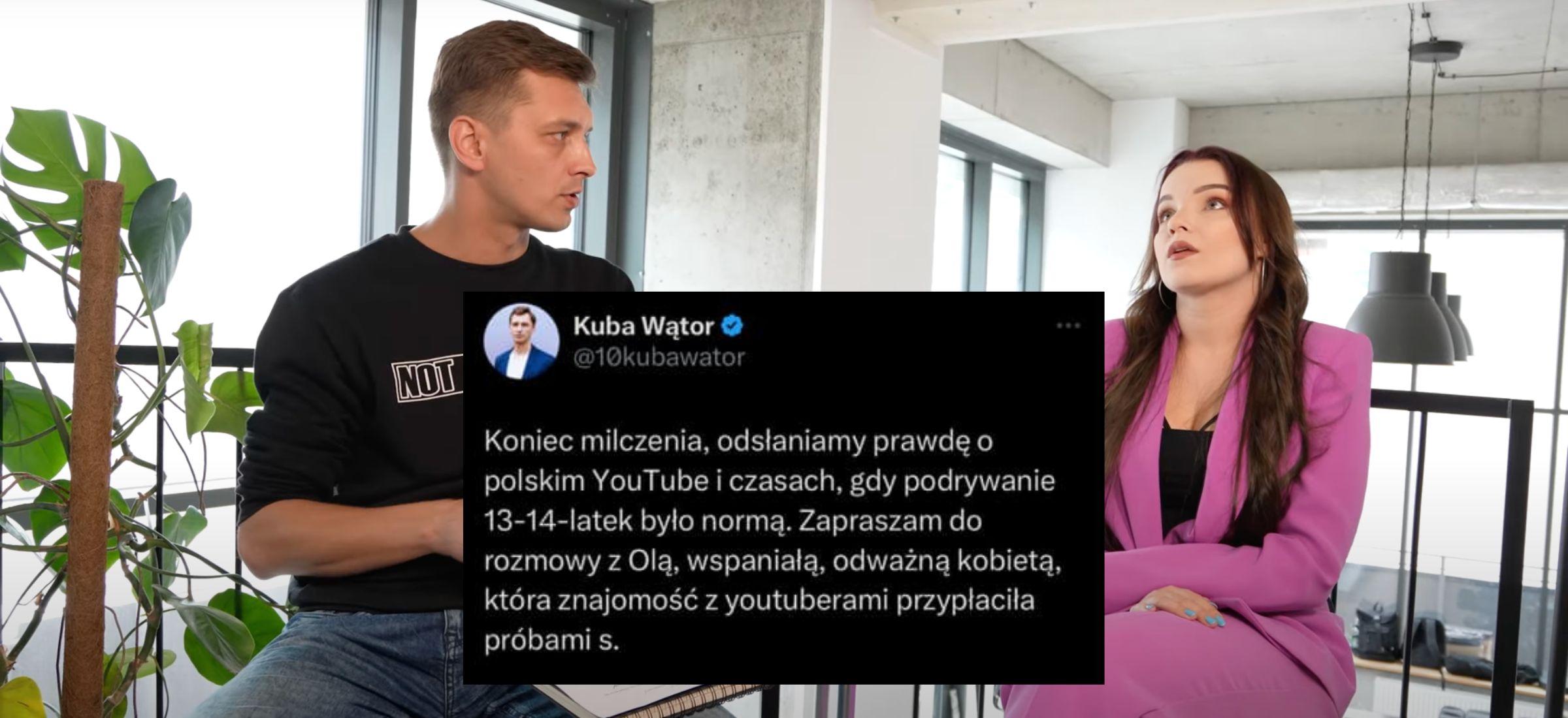 stuu afera olciak93 rozmowa youtube influencerzy kuba wątor