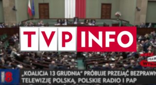 TVP przerwało film, żeby pokazać protest. Zapomnieli o napisach