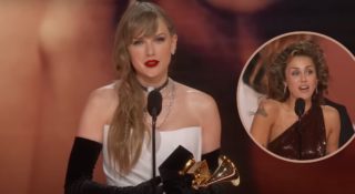 grammy 2024 taylor swift miley cyrus