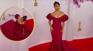 liza koshy upadek oscary czerwony dywan