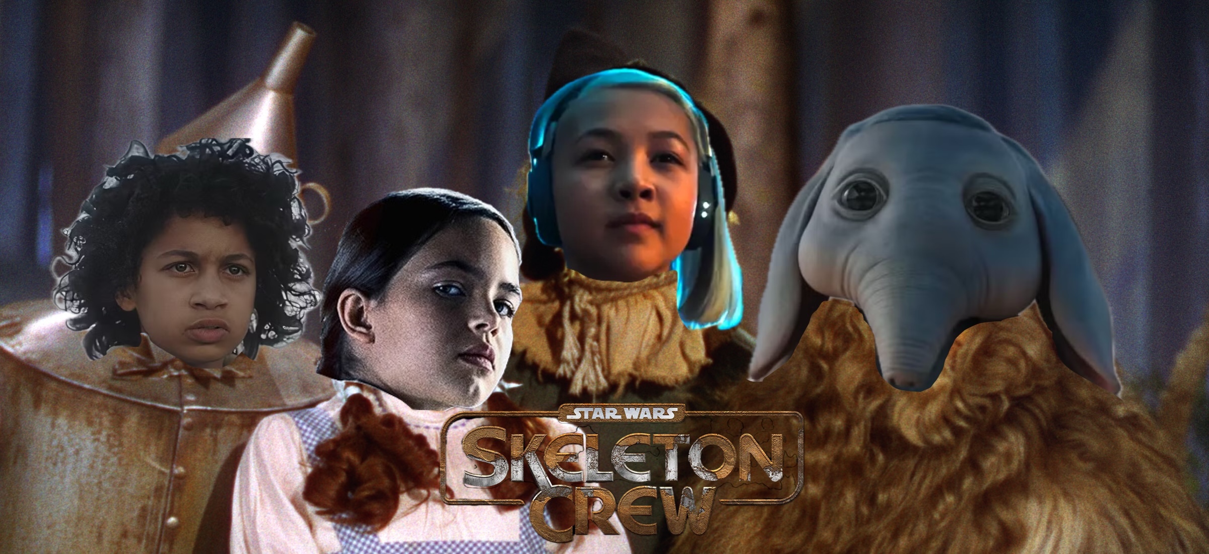 star wars skeleton crew serial zaloga rozbitkow gwiezdne wojny disney plus czarnoksieznik z krainy oz-2