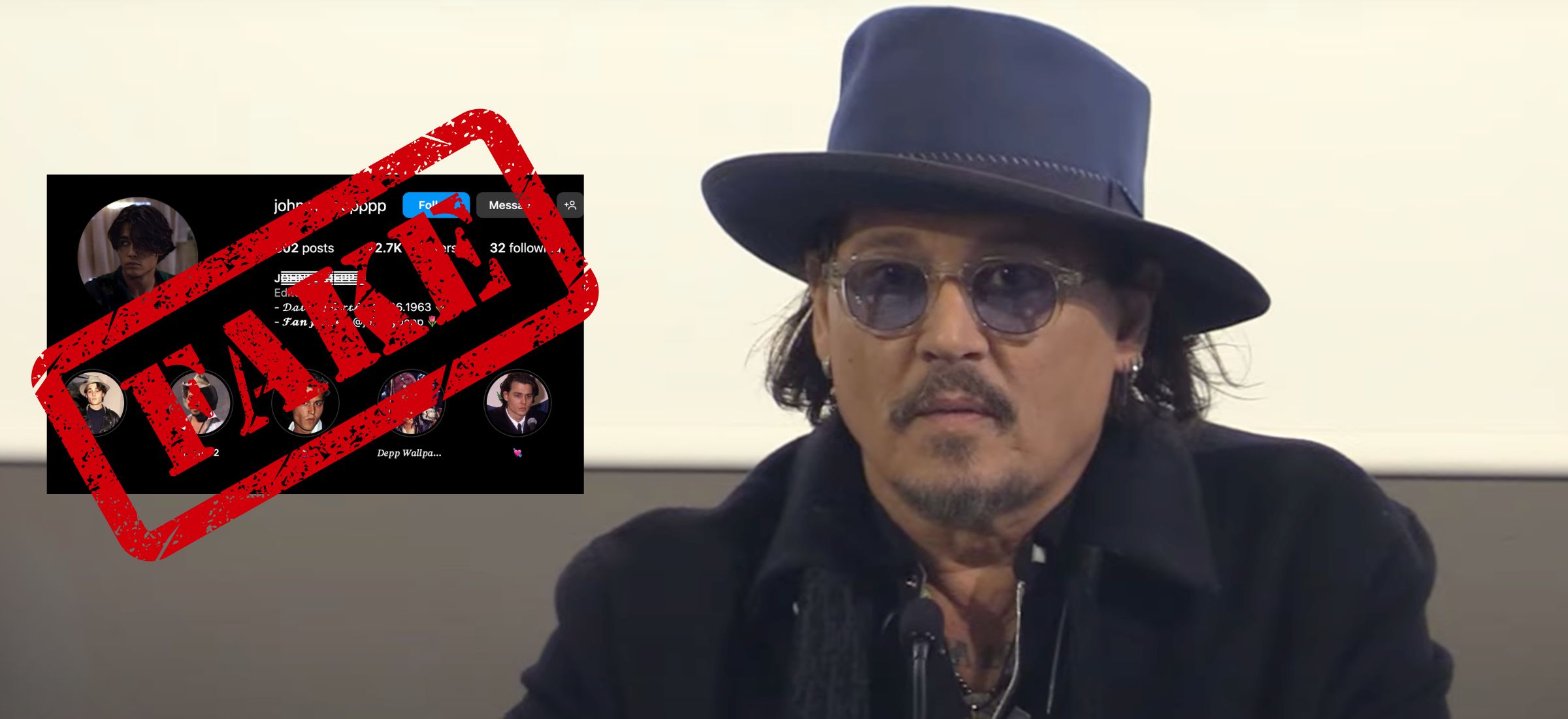 johnny depp fake konto wyludzenie