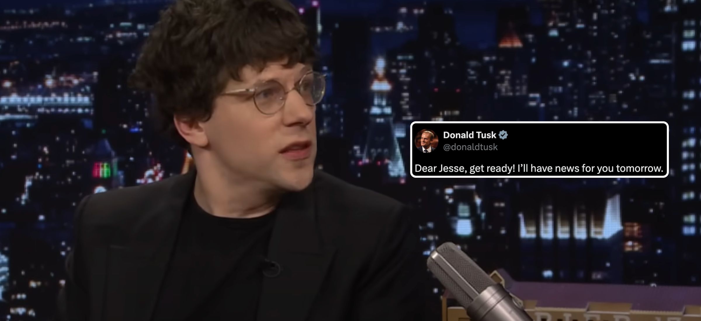 jesse eisenberg donald tusk szkolenie wojskowe