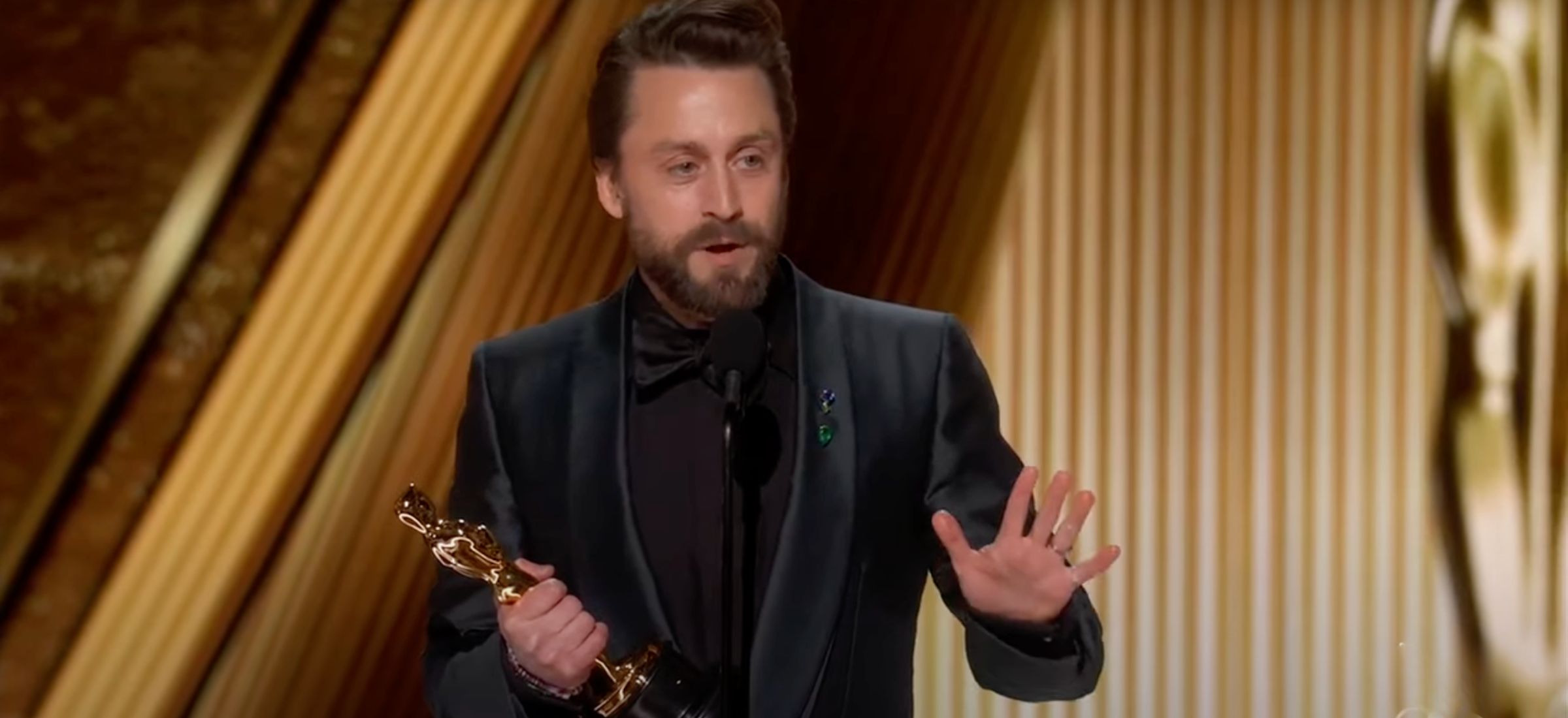 kieran culkin mowa oscary 2025 zona dzieci