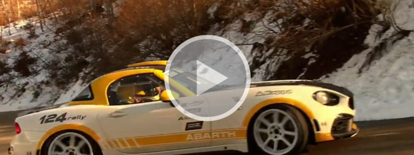 Test pre-Monte-Carlo della Abarth 124 Rally
