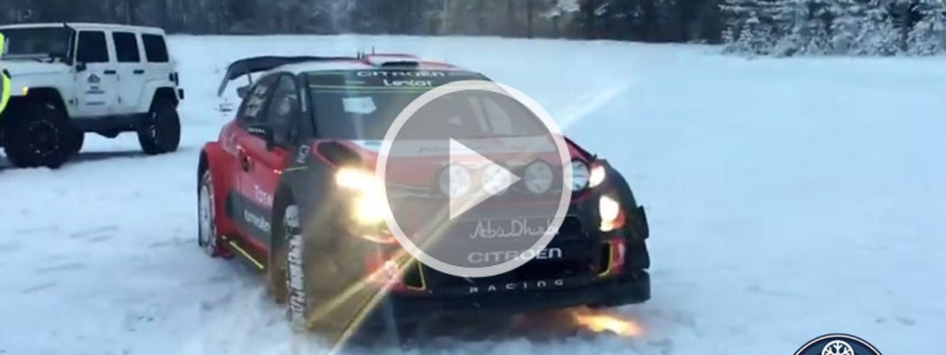 Kris Meeke and Paul Nagle Citroen C3 WRC test for Rally Sweden 2017