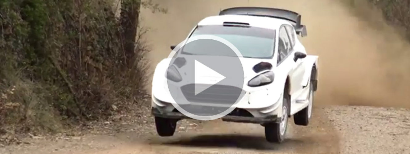 Elfyn Evans Amazing Test | Ford Fiesta WRC 2017 | Rally Mexico