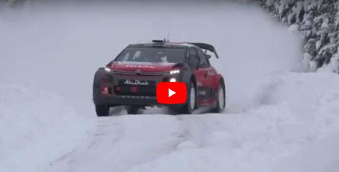 Craig Breen test for Rally Sweden 2018