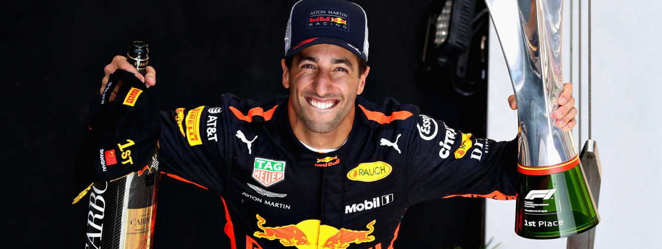 Grand Prix Chin F1: Daniel Ricciardo wygrywa! Świetny refleks Red Bulla