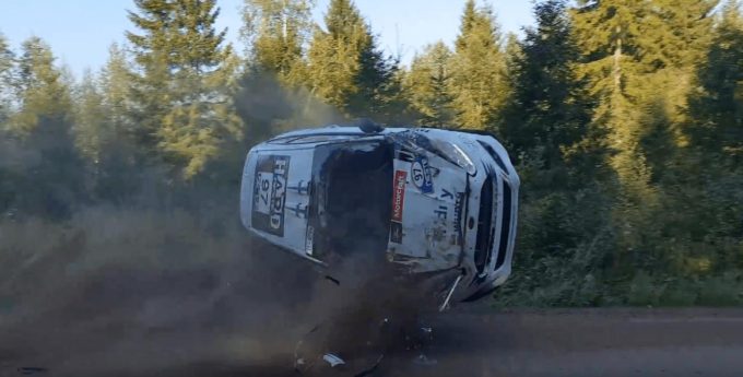 Rolka załogi Lahdeniemi i Suutarinen | Rajd Finlandii 2018 | Ford Fiesta R2T